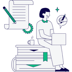 Content writing illustration