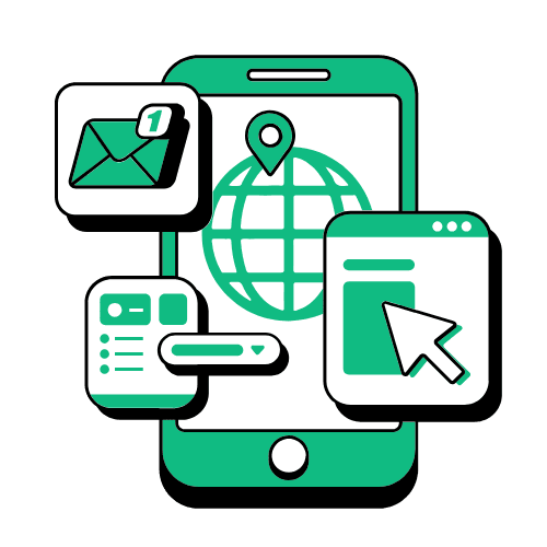 Marketing (2) Illustration of mobile-friendly web design