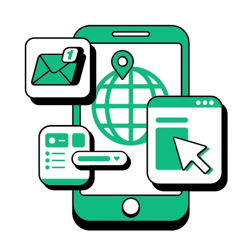 Marketing (2) Illustration of mobile-friendly web design