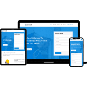 Construction demo mockup Mockup of construction website