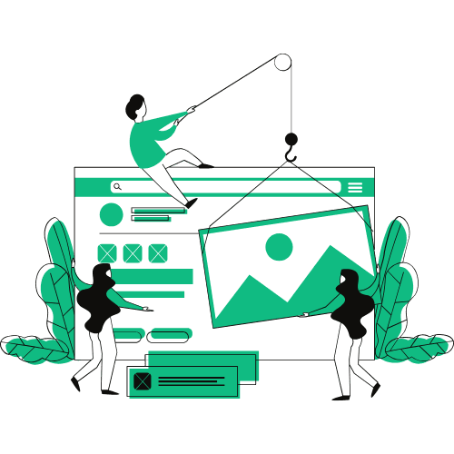 Web design illustration