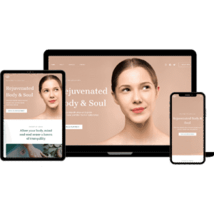 Mockup of beuty website