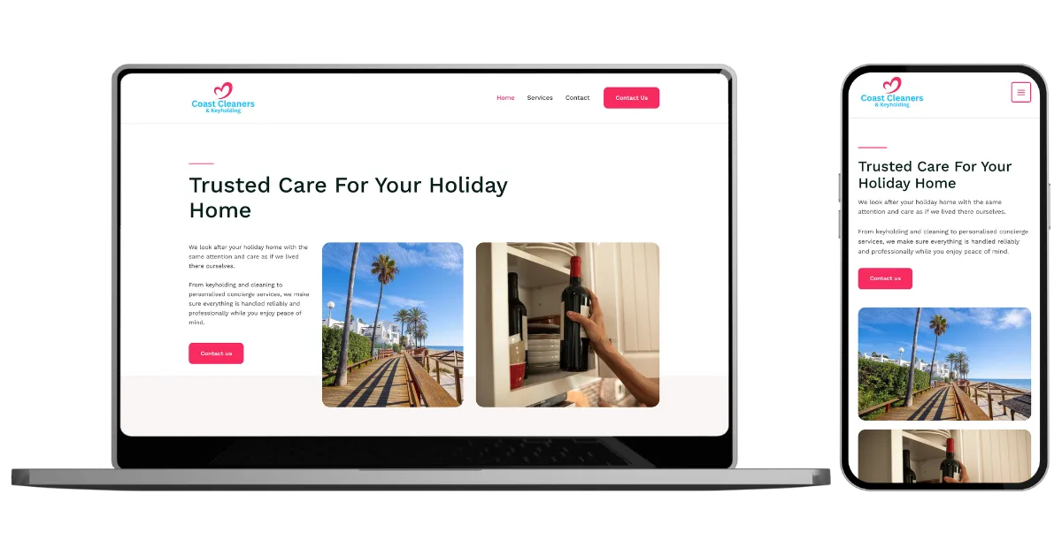 Preview of the Coast Cleaners website